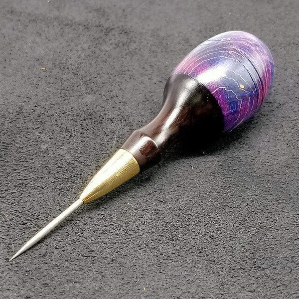 Colorful Wood Handle Leather Craft Round Awl