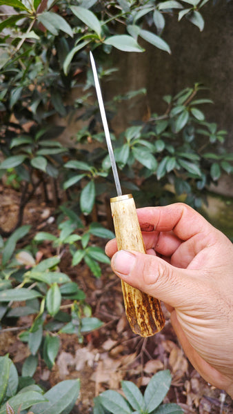 FC148A 52100 Steel Evenki Handmade Forge Antlers Handle Hunting Knives