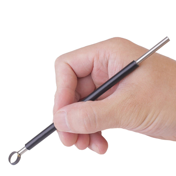 Focuser 10mm Tungsten Carbide Texture & Trimming Tool(TS06) - Smooth Edges, Organic Impressions on Wet to Bone-Dry Clay