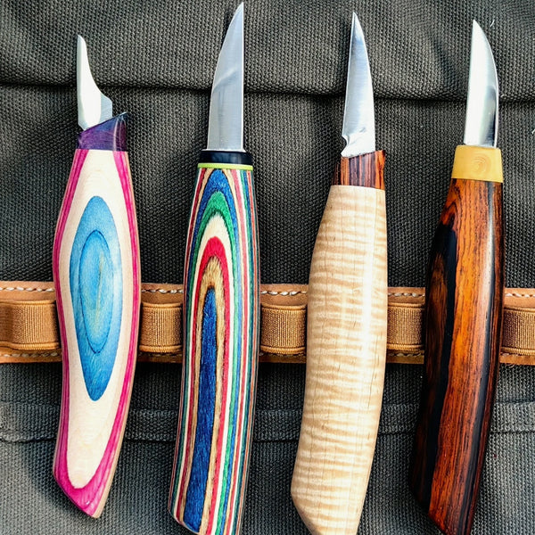 Colorful Wood Detail Small Pelican Knives FC125