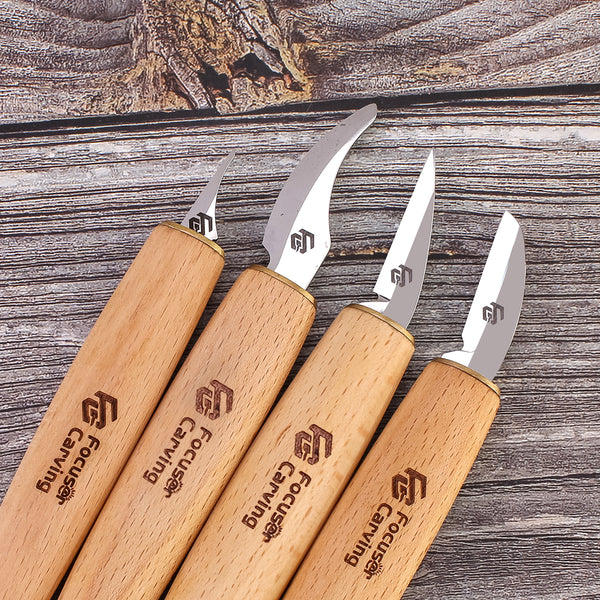 FC Best Hand Wood Carving knife 4pcs/Set ( Can Order One Tool )