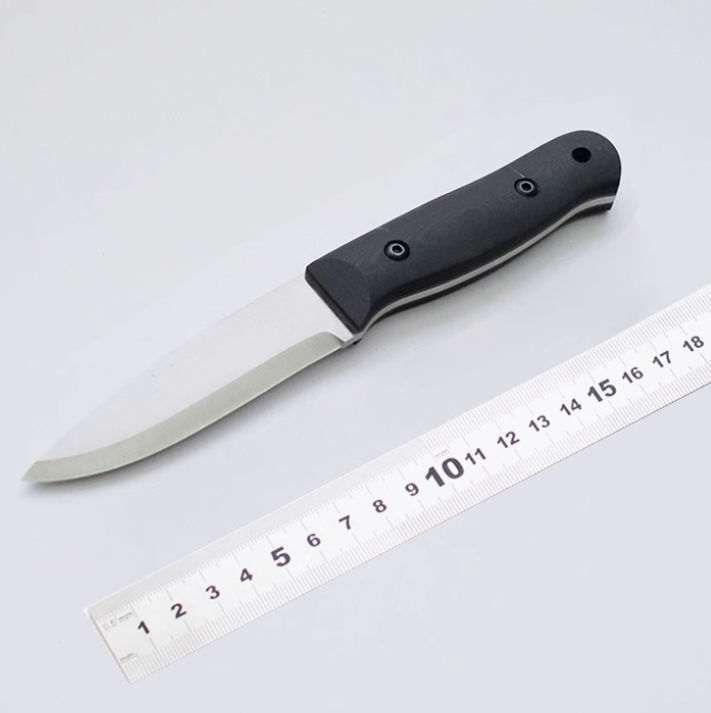 Scandi Grind 52100 CPM-3V Steel Straight Blade Bushcraft Outdoor Knife With Sheath