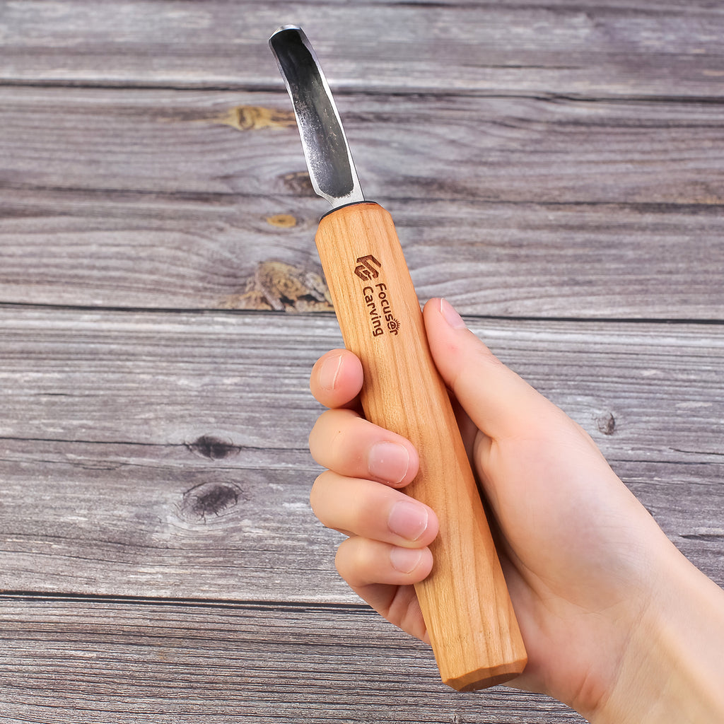 2.0 Focuser Wood Spoon Carving Tools Big Knife FC008 – Focuser Carving