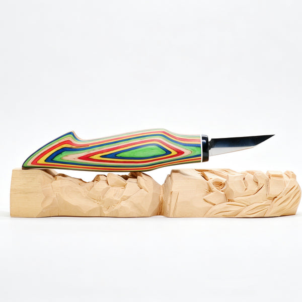 FC129 Pro <50PCs Limited Edition > Special Handle Colorful Wood Whittling Knives
