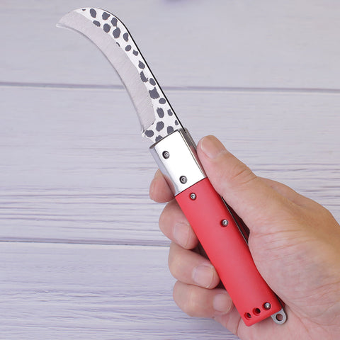 Hand-Forge Manganese Steel Grafting Sickle Knife SP511