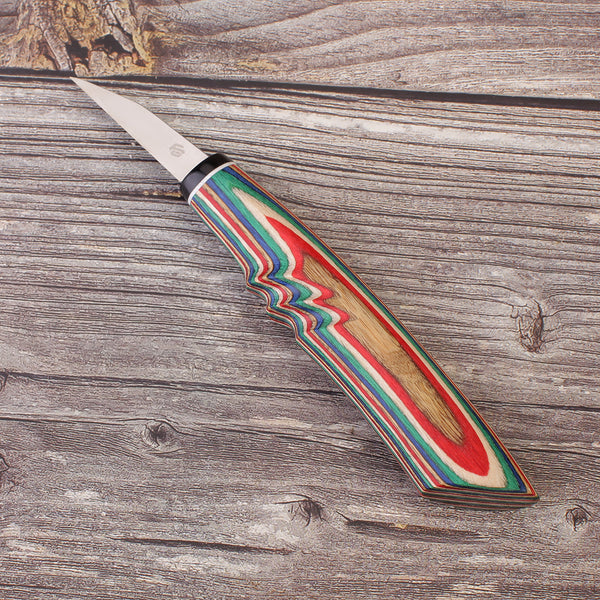 New Design Handle Colorful Wood Whittling Knives FC129