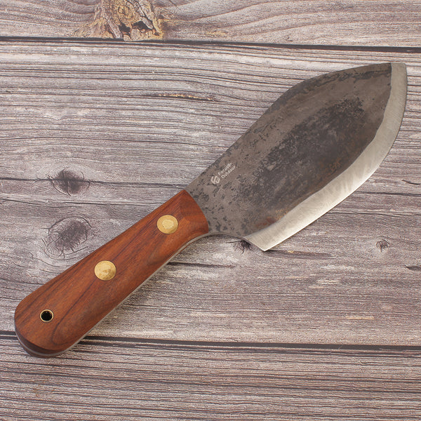 Outdoor Carbon Steel 52100 Forge Knife With Leather Sheath FC9004