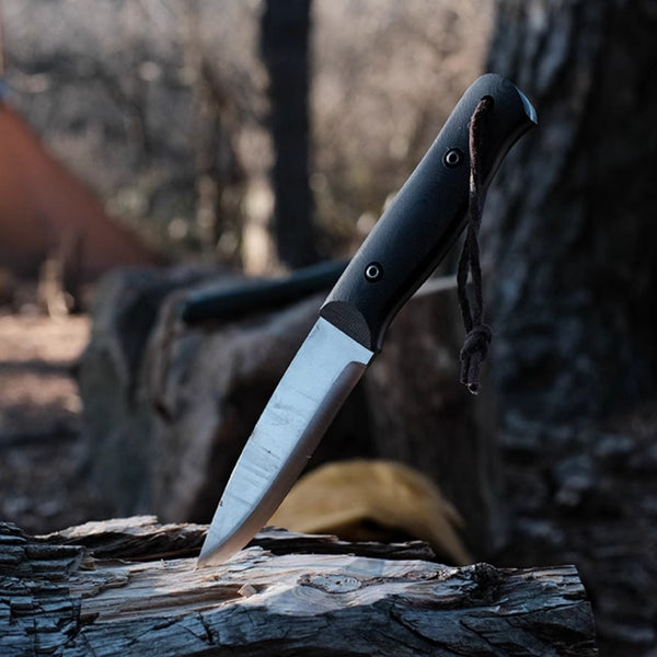 Scandi Grind 52100 CPM-3V Steel Straight Blade Bushcraft Outdoor Knife With Sheath