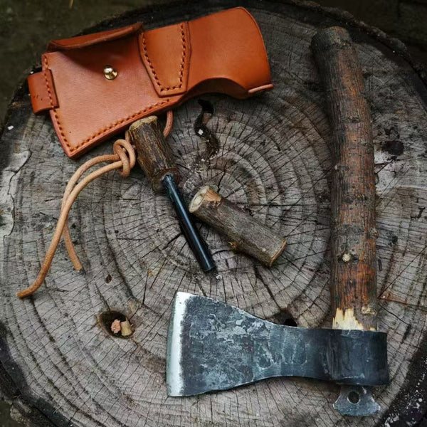 FC9001 Outdoor Handmade Small Axe + Firesteel 3pcs/Set