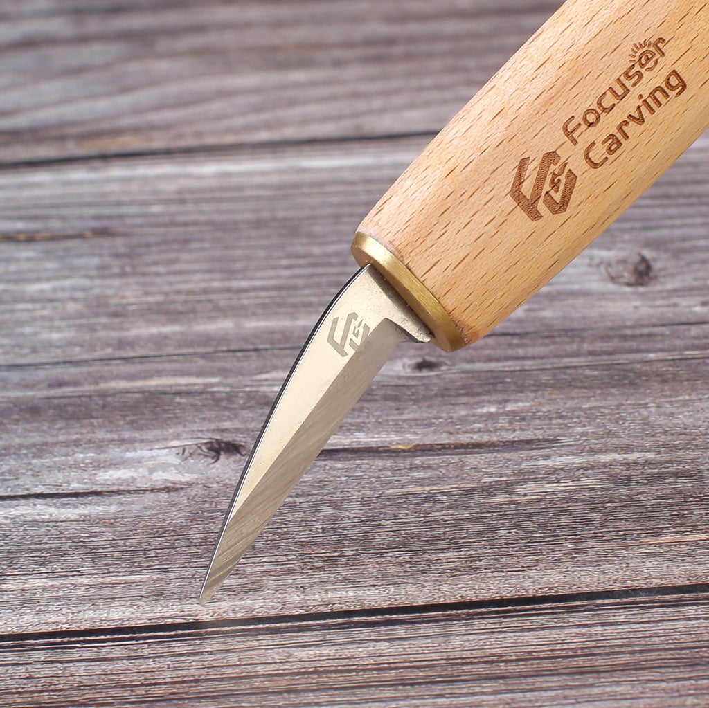 FC022 Wood Single Side Whittling Knife – Focuser Carving