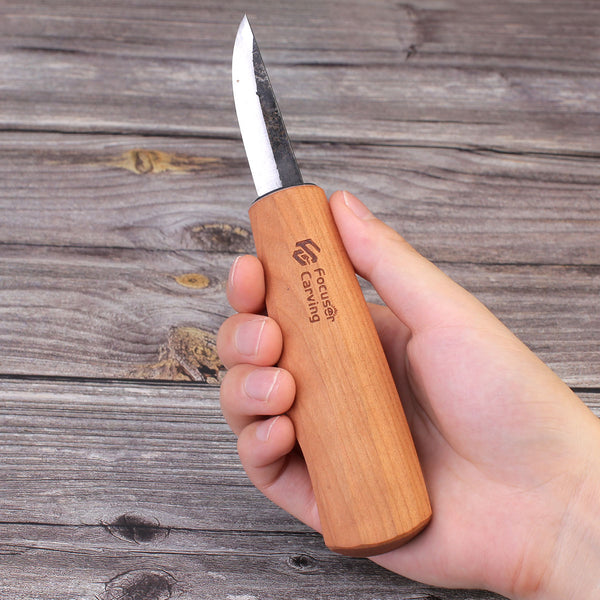 Focuser Carving 52100 Steel Handmade Forged Sloyd Knife 61mm FC102