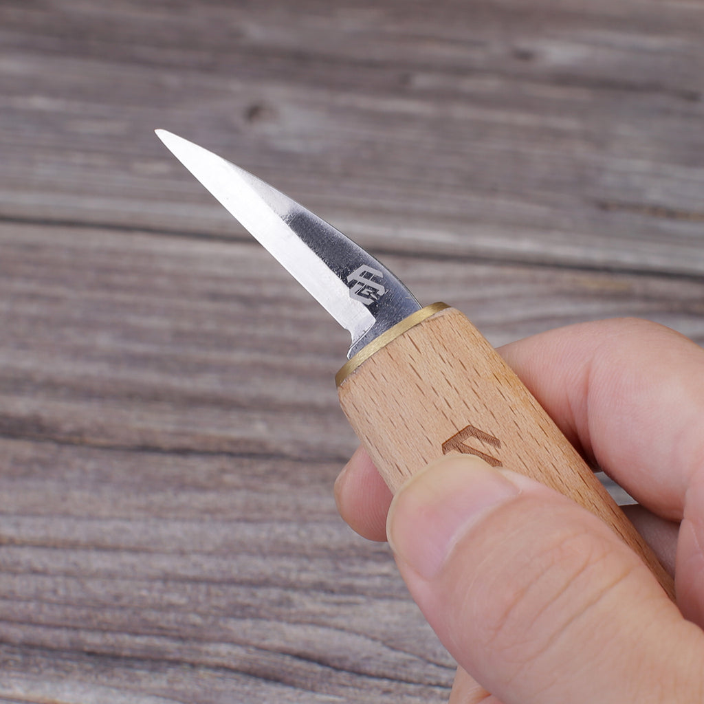 Bushcraft Wood Draw Knife Portable Blade 52100 Steel FC107 ( Can DIY H –  Focuser Carving