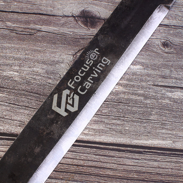 Bushcraft Wood Draw Knife Portable Blade 52100 Steel FC107 ( Can DIY Handle )