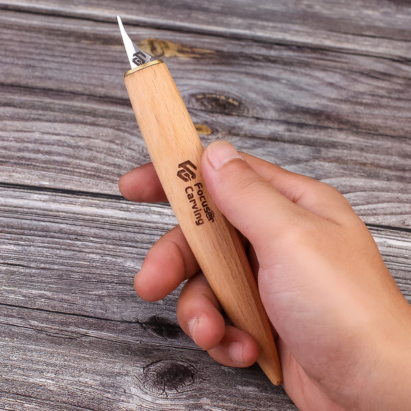 Focuser Custom Wood Carving Knife With Your Name/Logo