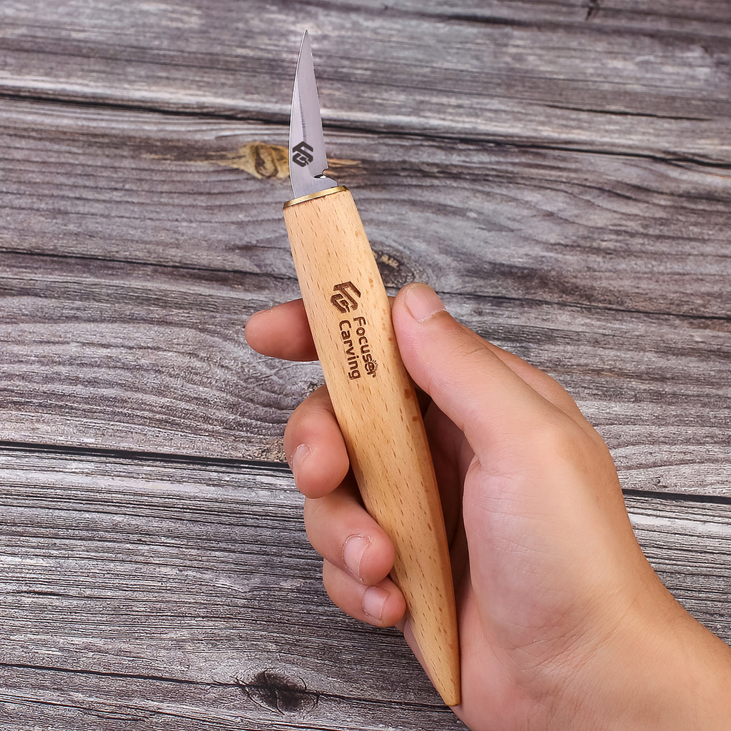 Focuser Middle 2 Wood Whittling Knife Tools FC012 – Focuser Carving