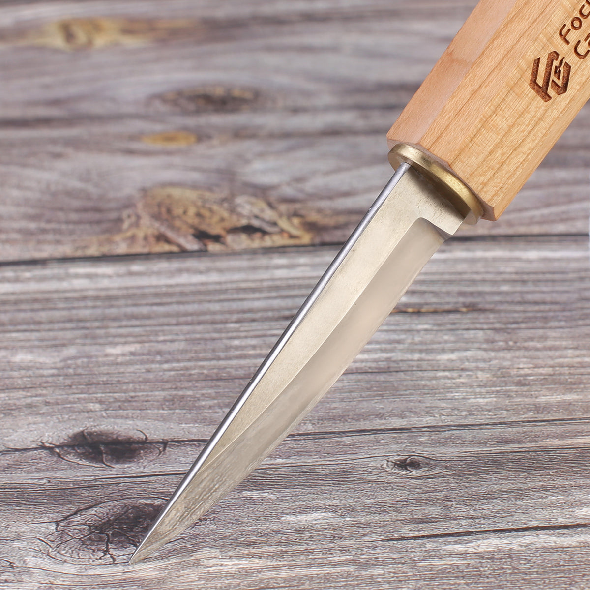 FC204 Sloyd Bushcraft Carving Knife 80mm – Focuser Carving